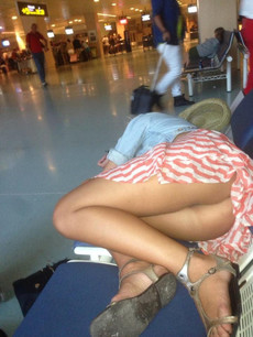 Voyeurism is alive in well at an airport near..