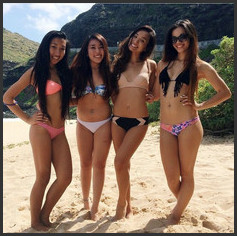 Hawaii Public Porn - Real Hawaii teengirls at the public beach.